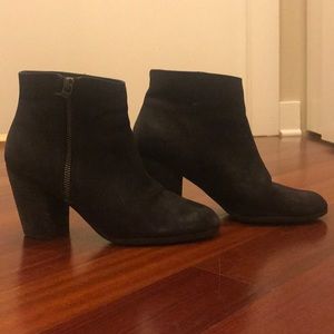 BP black leather booties